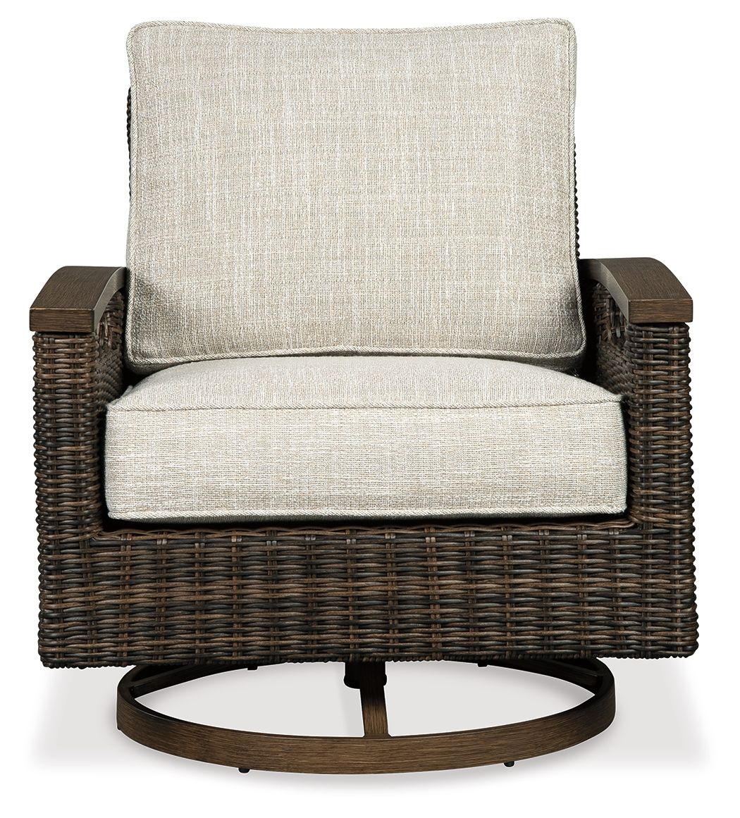 Paradise Trail - Medium Brown - Swivel Lounge Chair (Set of 2)