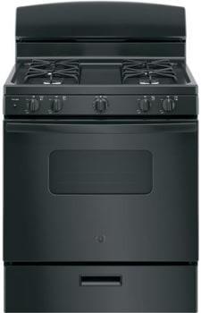 GE 30 Inch Freestanding Gas Range Black