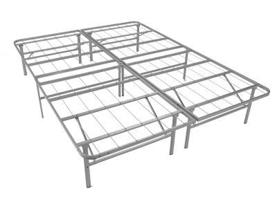 RIZE 14 Inch King Size Platform Base Silver