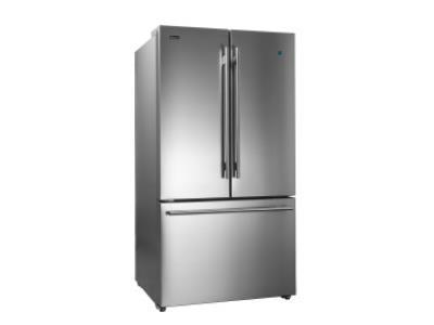 BRAMA 26.6 Cubic Foot French Door Refrigerator Stainless Steel