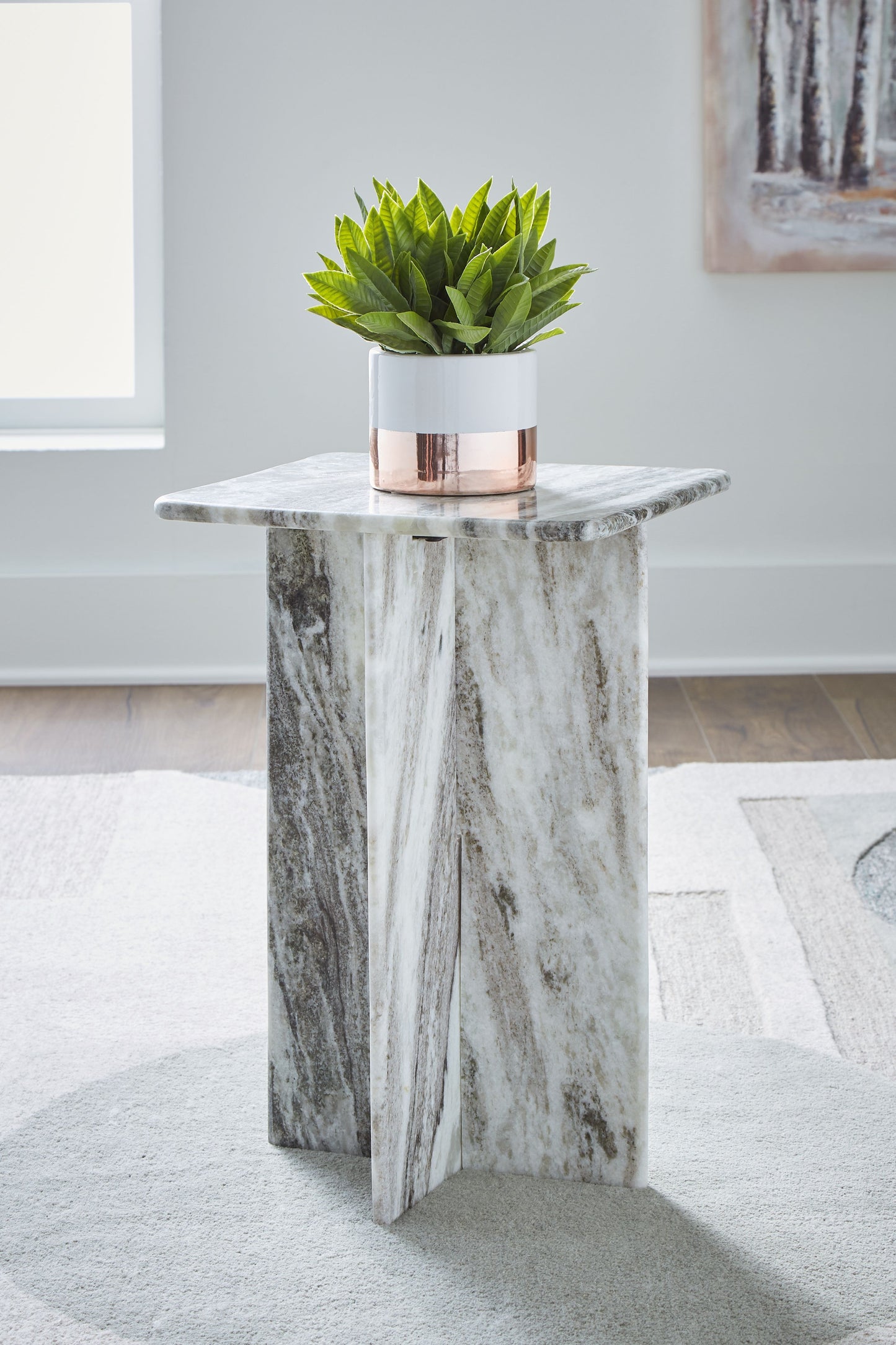 Keithwell - Square Accent Table - Gray