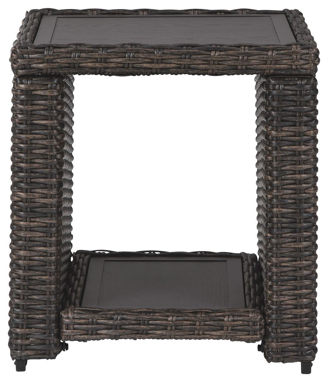 Grasson Lane - Brown - Square End Table