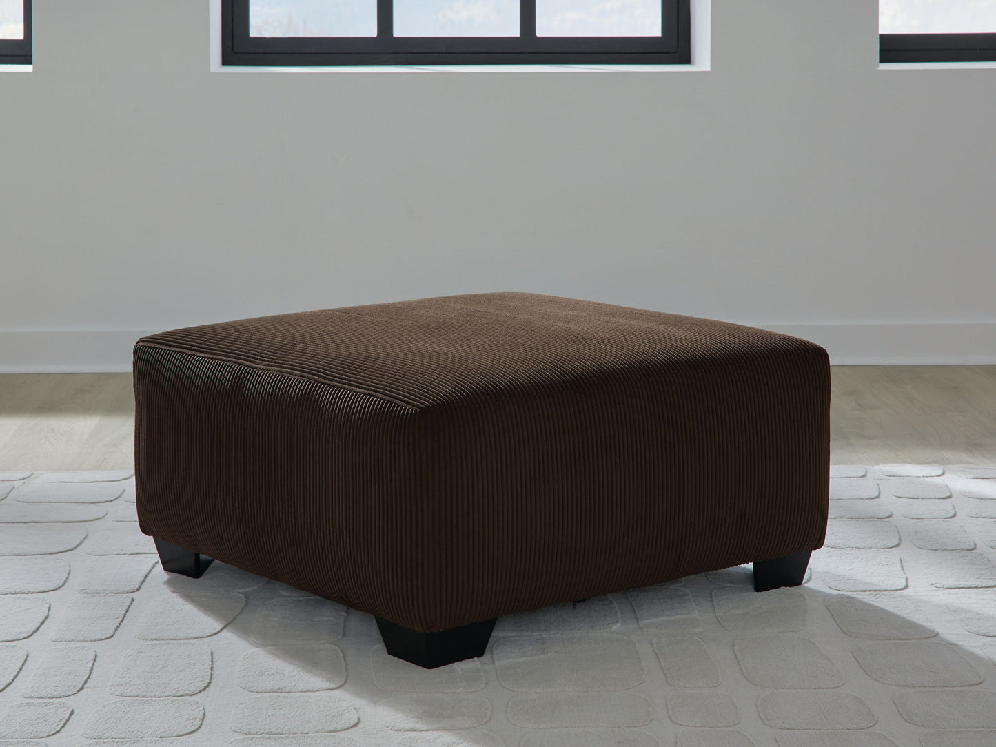 Kimlee - Oversized Accent Ottoman - Chocolate