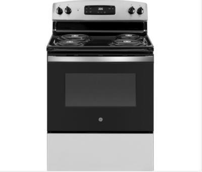 GE 30 Inch Freestanding Electric Range Stainless Steel