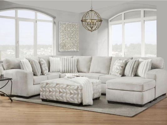 Affordable Posh - Right Arm Facing Sectional - Dove