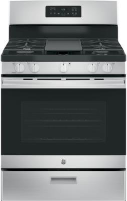 GE 30 Inch Freestanding Gas Range Stainless Steel