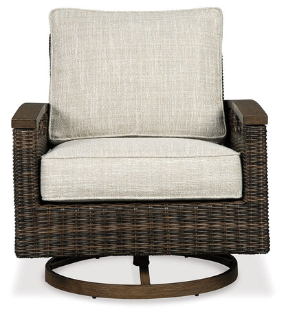 Paradise Trail - Medium Brown - Swivel Lounge Chair (Set of 2)