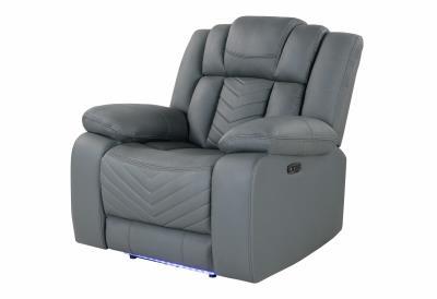 GLOBAL U7068 10 Power Recliner Grey