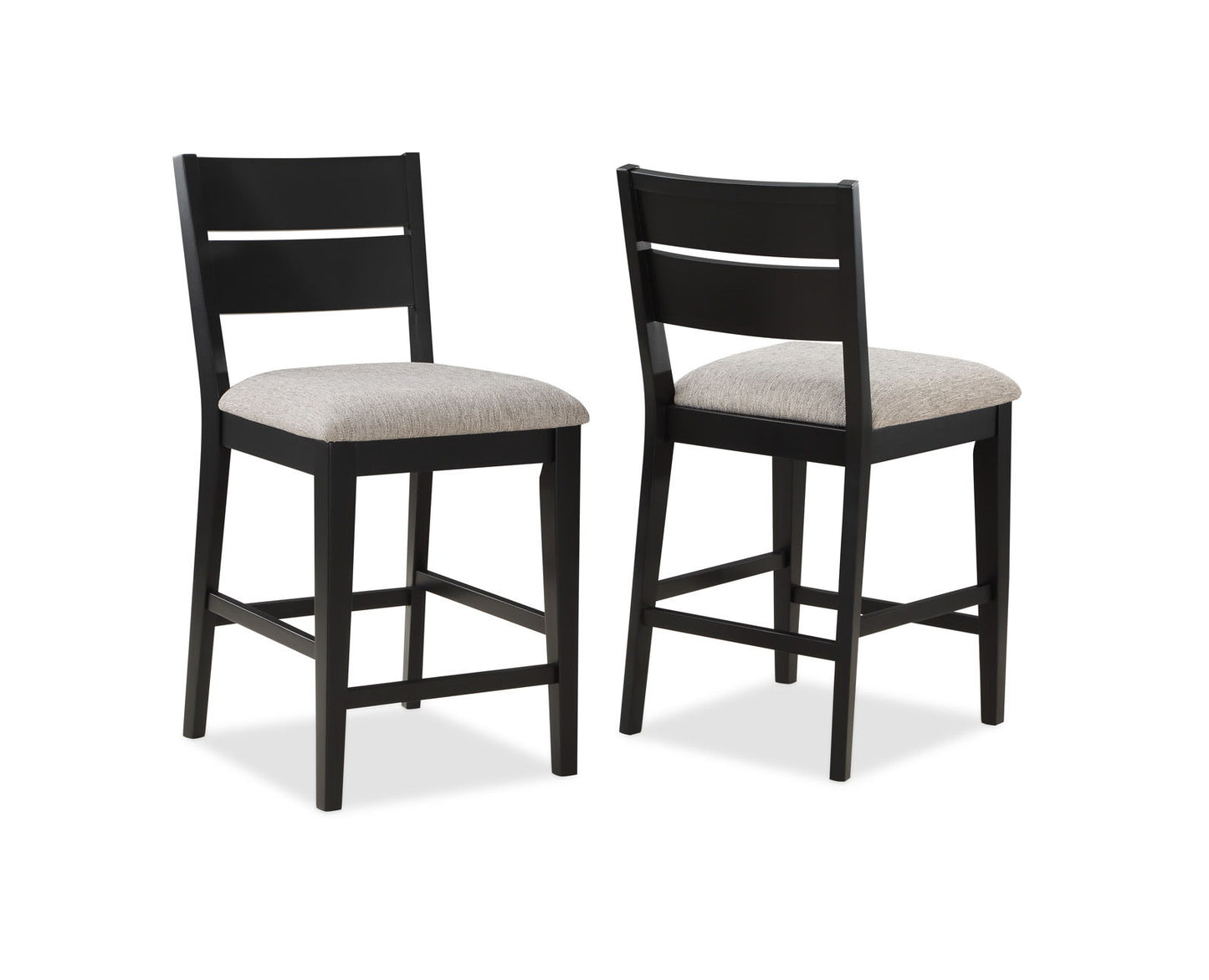 Mathis - 5 Piece Counter Dining Room Set - Black / Gray