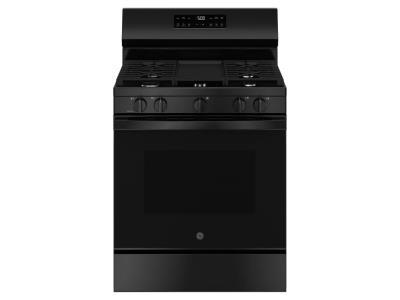 GE 30 Inch Freestanding Gas Range Black