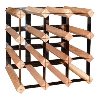 VINOTEMP 12 Bottle Wine Rack Black