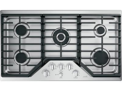 GE CAFE 36 Inch Coil Gas Cooktop Stainless Steel