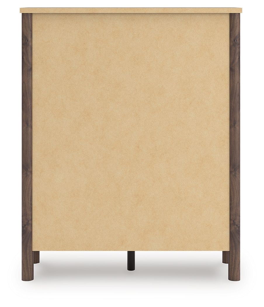 Pamytta - Brown - Five Drawer Wide Chest