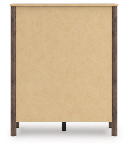 Pamytta - Brown - Five Drawer Wide Chest