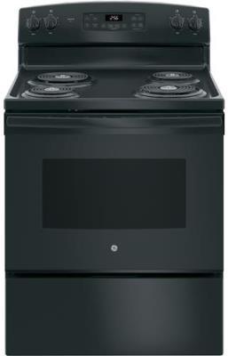 GE 30 Inch Freestanding Electric Range Black