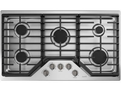 GE CAFE 36 Inch Coil Gas Cooktop Stainless Steel