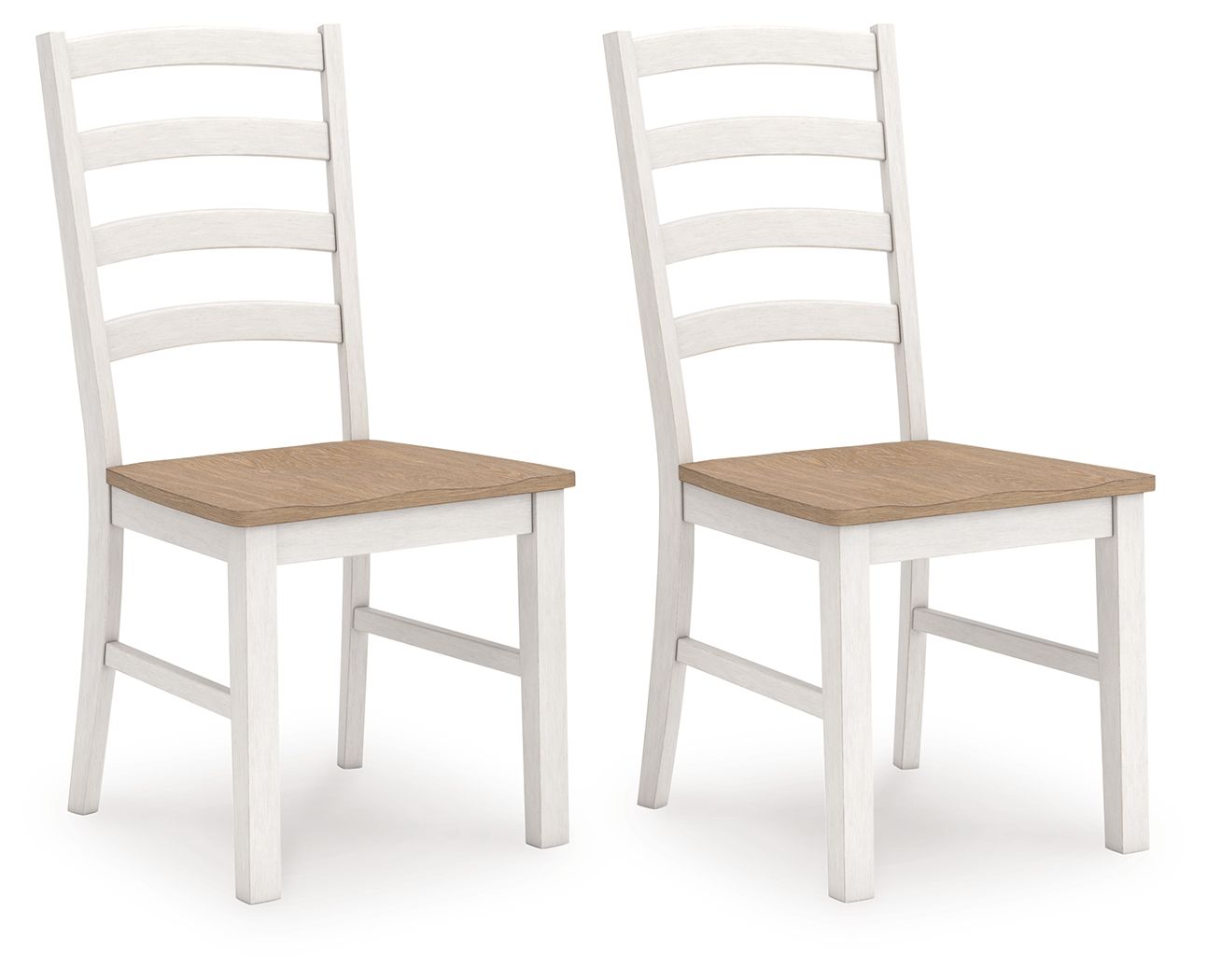 Purlaney - Dining Room Side Chair (Set of 2) - Antique White / Natural
