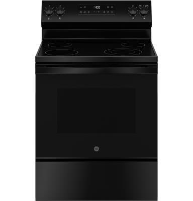 GE 30 Inch Freestanding Electric Range Black