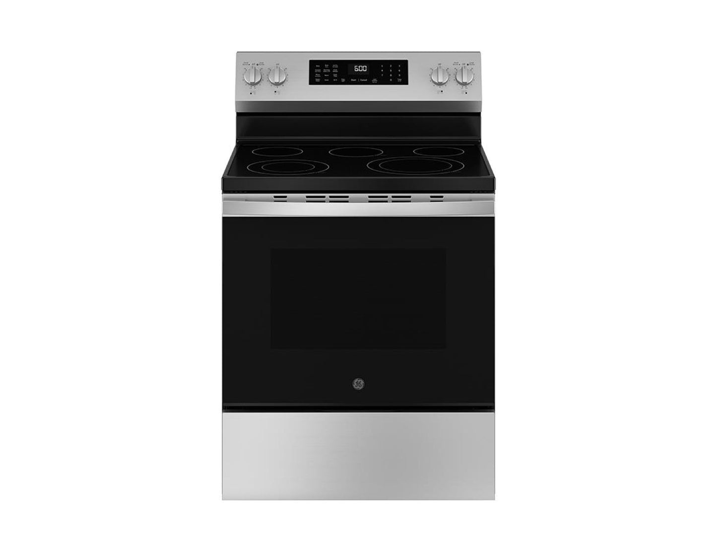GE 30" Freestanding Electric Range, 5 Burners - Stainless Steel