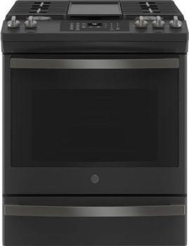 GE 30 Inch Slide-In Gas Range Black Slate