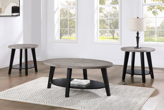 Mathis - 3 Piece Cocktail Set - Black / Gray