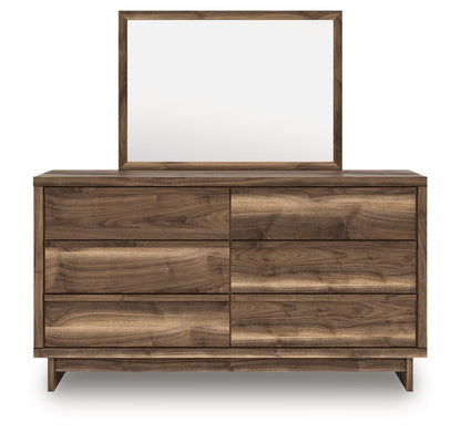 Chirason - Brown - Six Drawer Dresser And Mirror