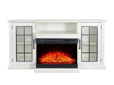 VITARA 59" TV Stand w/ Fireplace White