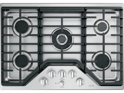 GE CAFE 30 Inch Coil Gas Cooktop Stainless Steel