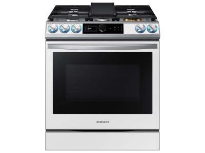 SAMSUNG BESPOKE 30" G SI Range White Gls