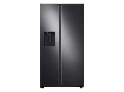 SAMSUNG 27.0 Cubic Foot Side-by-Side Refrigerator Black Stainless Steel