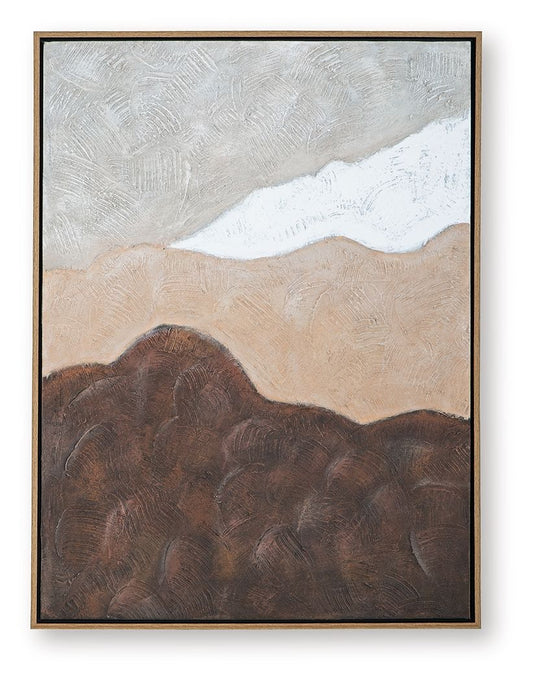Fanthorne - Tan / Brown / White - Wall Art