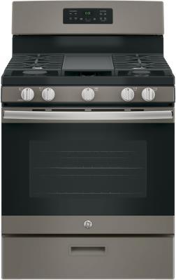 GE 30 Inch Freestanding Gas Range Slate