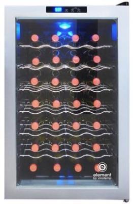 VINOTEMP 28 Bottle Wine Center Silver