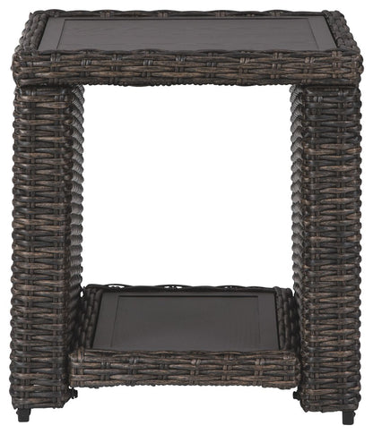 Grasson Lane - Brown - Square End Table