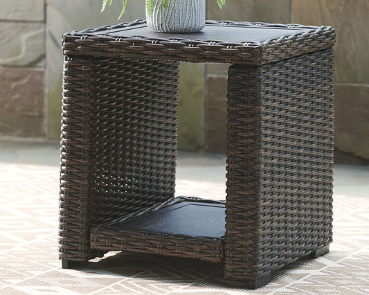 Grasson Lane - Brown - Square End Table