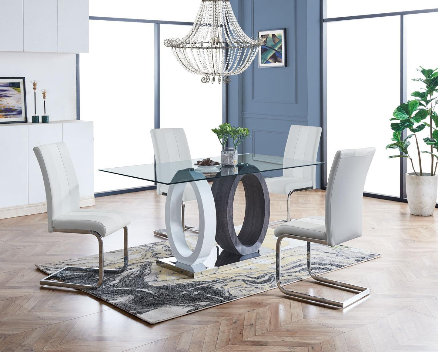 GLOBAL Dining Chairs (Set of 4) White