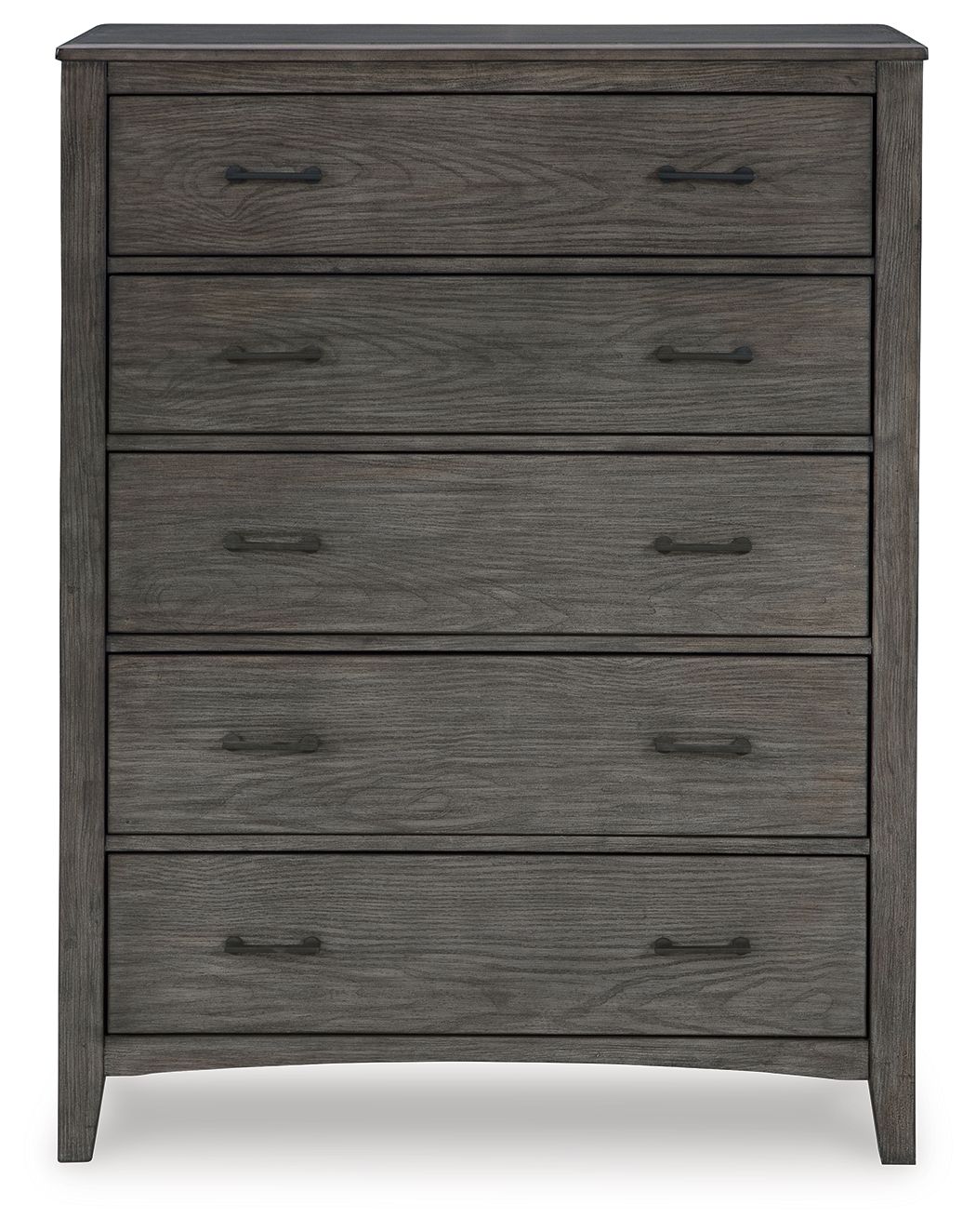 Montillan - Five Drawer Chest - Grayish Brown
