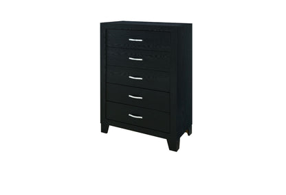 Global Reid - 4 Drawer Chest - Black