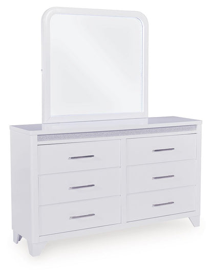 Jarlee - White - Dresser And Mirror