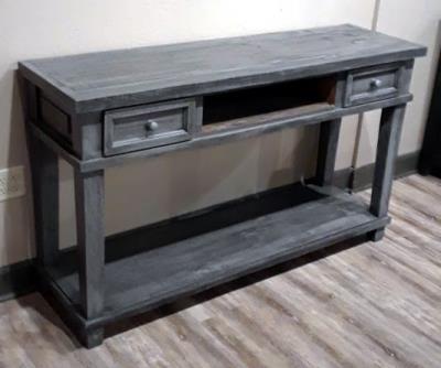 TEXAS RUSTIC Console Medium Gray