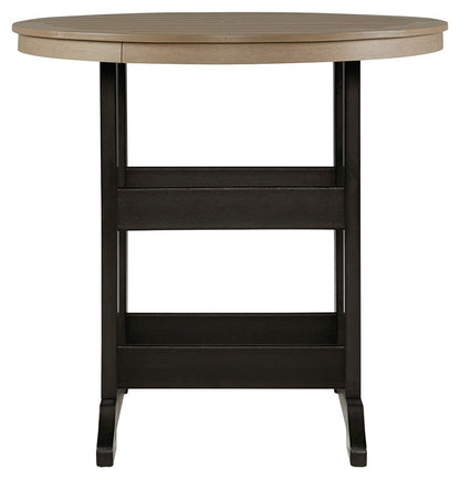 Fairen Trail - Black / Driftwood - 5 Pc. - Dining Set with 4 Chairs