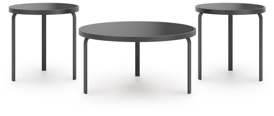 Dorylin - Black - Occasional Table Set (Set of 3)