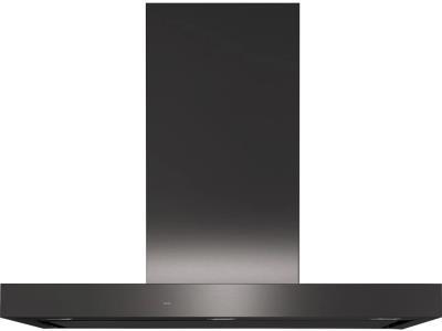 GE 36 Inch 610 CFM Wall Mount Hood Black Stainless Steel