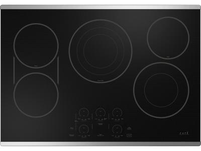 GE CAFE 30 Inch Smooth Electric Cooktop Stainless Steel