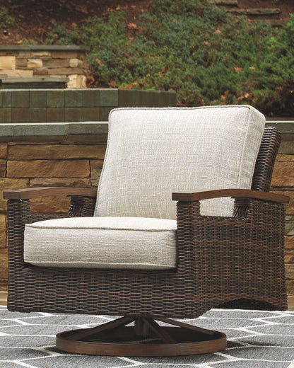 Paradise Trail - Medium Brown - Swivel Lounge Chair (Set of 2)