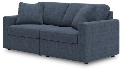 Modmax - 2-Piece Sectional Loveseat - Fabric - Ink