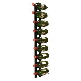 VINOTEMP 9 Bottle Metal Wine Rack Black