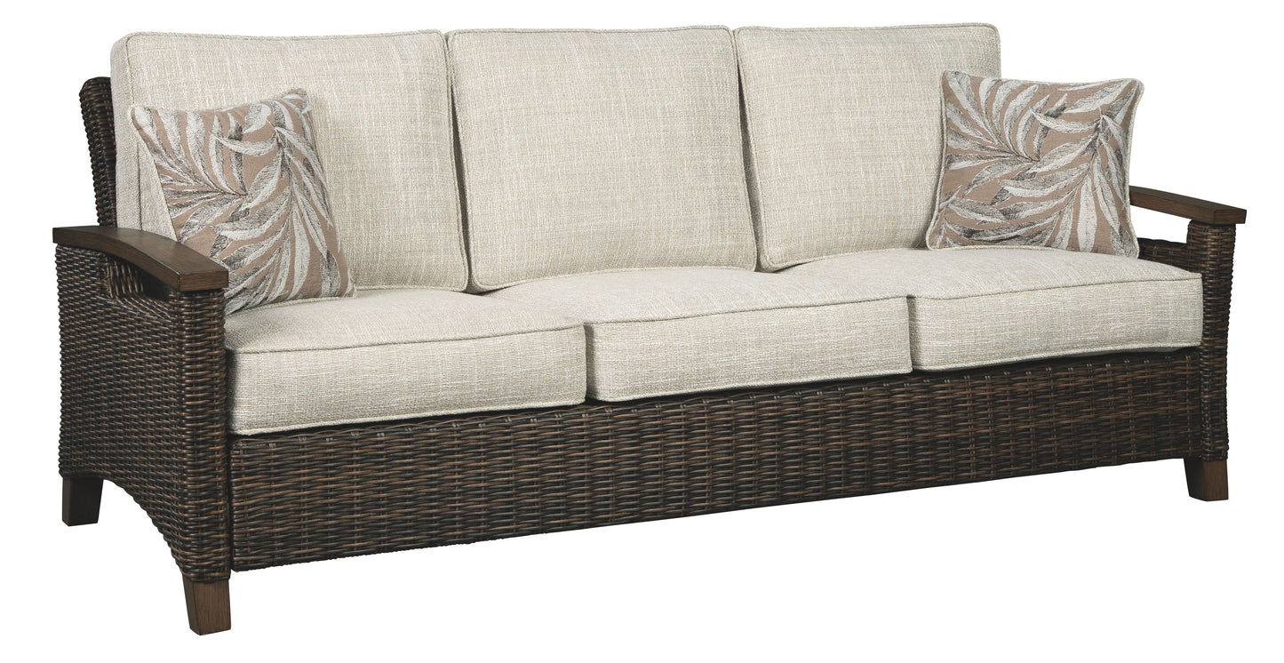 Paradise Trail - Medium Brown - Sofa with Cushion