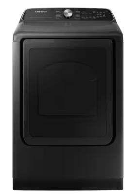 SAMSUNG 7.4 Cubic Foot Top Load Electric Dryer Brushed Black
