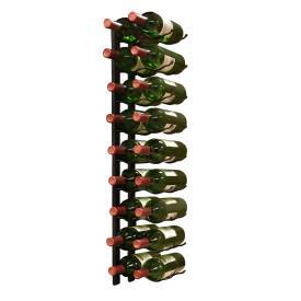 VINOTEMP 18 Bottle Metal Wine Rack Black